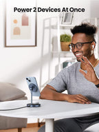 UGREEN iPhone and AirPods 2-in-1 Magnetic Wireless Charging Station, power 2 devices at once