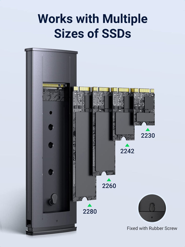 UGREEN Boîtier SSD M.2 NVMe USB C 3.1 Gen 2 vers M-Key M&B-Key NVMe PCIe 10  Gbit/s
