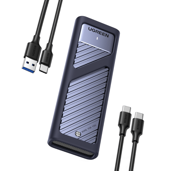 UGREEN M.2 NVMe SATA SSD Gehäuse USB 3.2 Gen 2 10 Gbps Aluminium - UGREEN