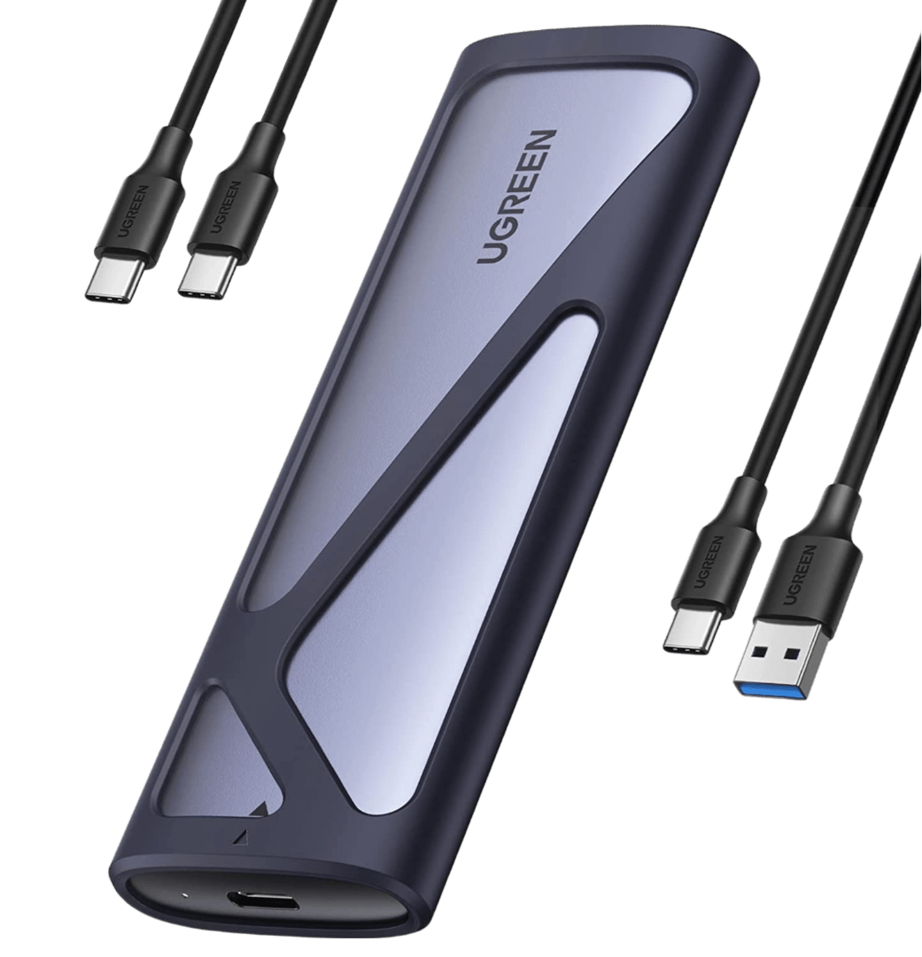 Case USB-C Per SSD M.2 NVMe – 10 Gbps, Design Sandwich, Installazione Senza Attrezzi, Supporta UASP E TRIM