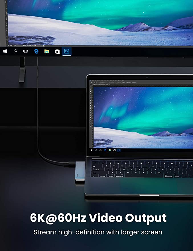 UGREEN Macbook Pro Adapter 6 IN 2 Hub Adapter - UGREEN