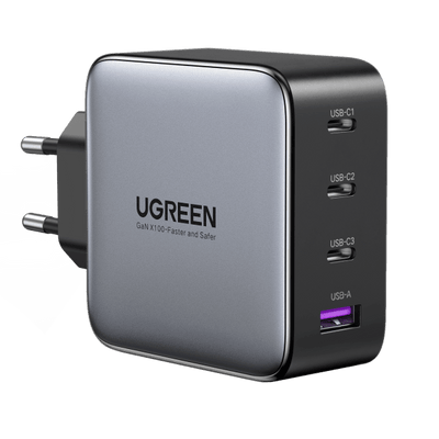 Ugreen Nexode 100W USB C GaN-oplader-4-poorts wandoplader