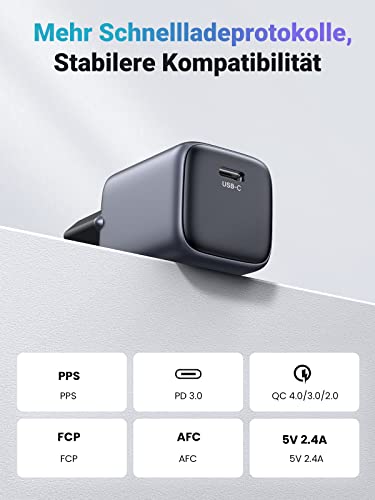 UGREEN Nexode 20W USB C Ladegerät PD 3.0 PPS Ladestecker - UGREEN