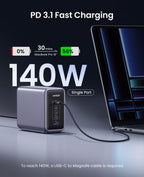 Ugreen Nexode 300W GaN Wall USB-C Charger 5 Ports - UGREEN