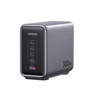 Ugreen Nexode 300W GaN USB-C-wandlader 5 poorten