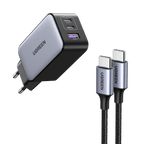 Ugreen Nexode 65W USB C GaN Charger-3 Ports Wall Charger - UGREEN