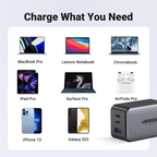 Ugreen Nexode 65W USB C GaN Charger-3 Ports Wall Charger - UGREEN