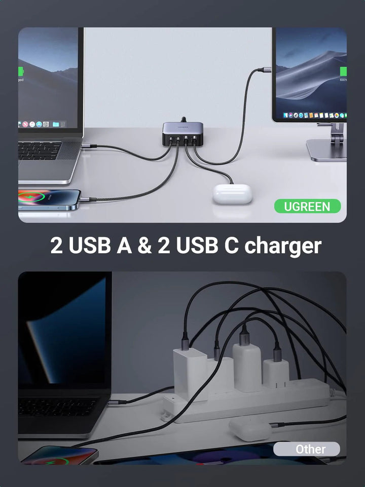 UGREEN Nexode 65W USB C GaN Table Charger | UGREEN EU