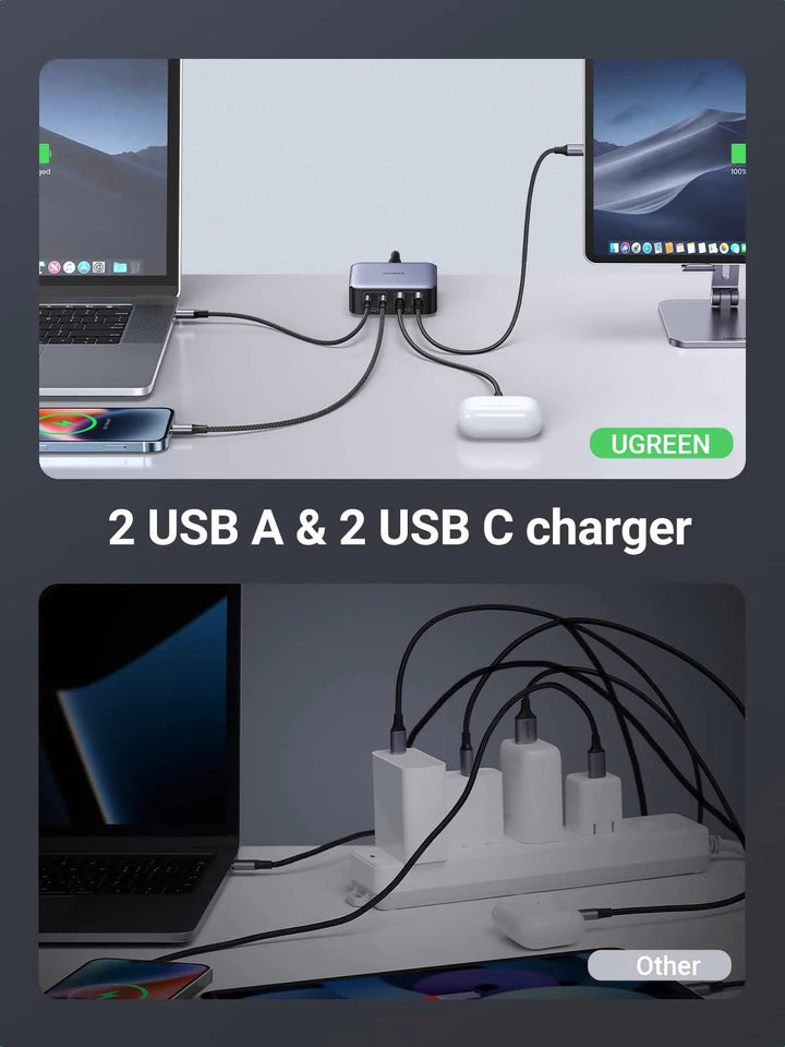 UGREEN Nexode 65W USB C GaN Table Charger - UGREEN
