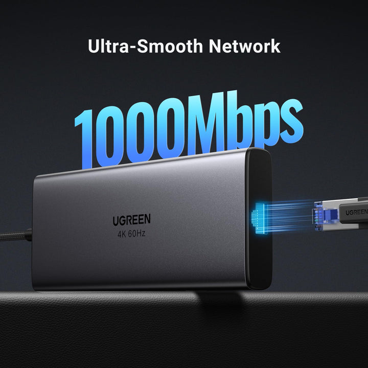 Ugreen Revodok Pro 109 9-in-1 USB-C Hub (10Gbps USB 3.2, 4K@60Hz HDMI) - UGREEN