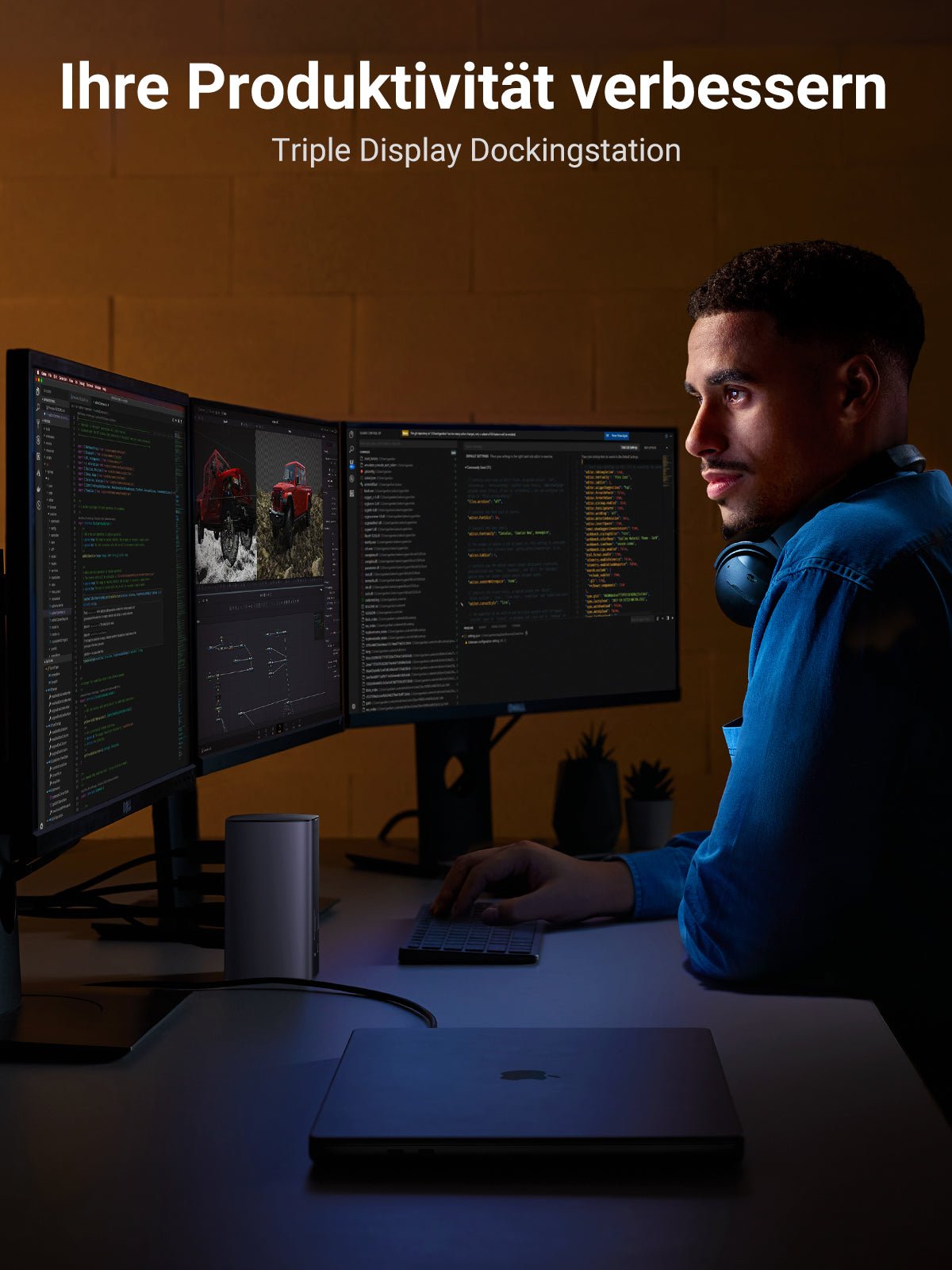 Ugreen Revodok Pro 312 Triple Display 12-in-1 USB C 8K Universal Docking Station - UGREEN