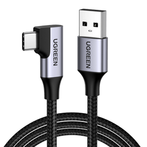 UGREEN Rechte hoek USB C-kabel 3.0 Type C-oplaadkabel Snel opladen 5 Gbps