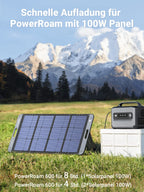 UGREEN Solar Panel Foldable Solar Panel for Portable Power Station (100 W) - UGREEN