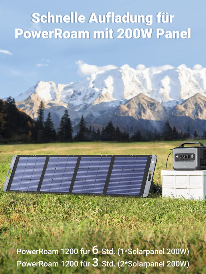UGREEN Solar Panel Foldable Solar Panel for Portable Power Station (200 W) - UGREEN