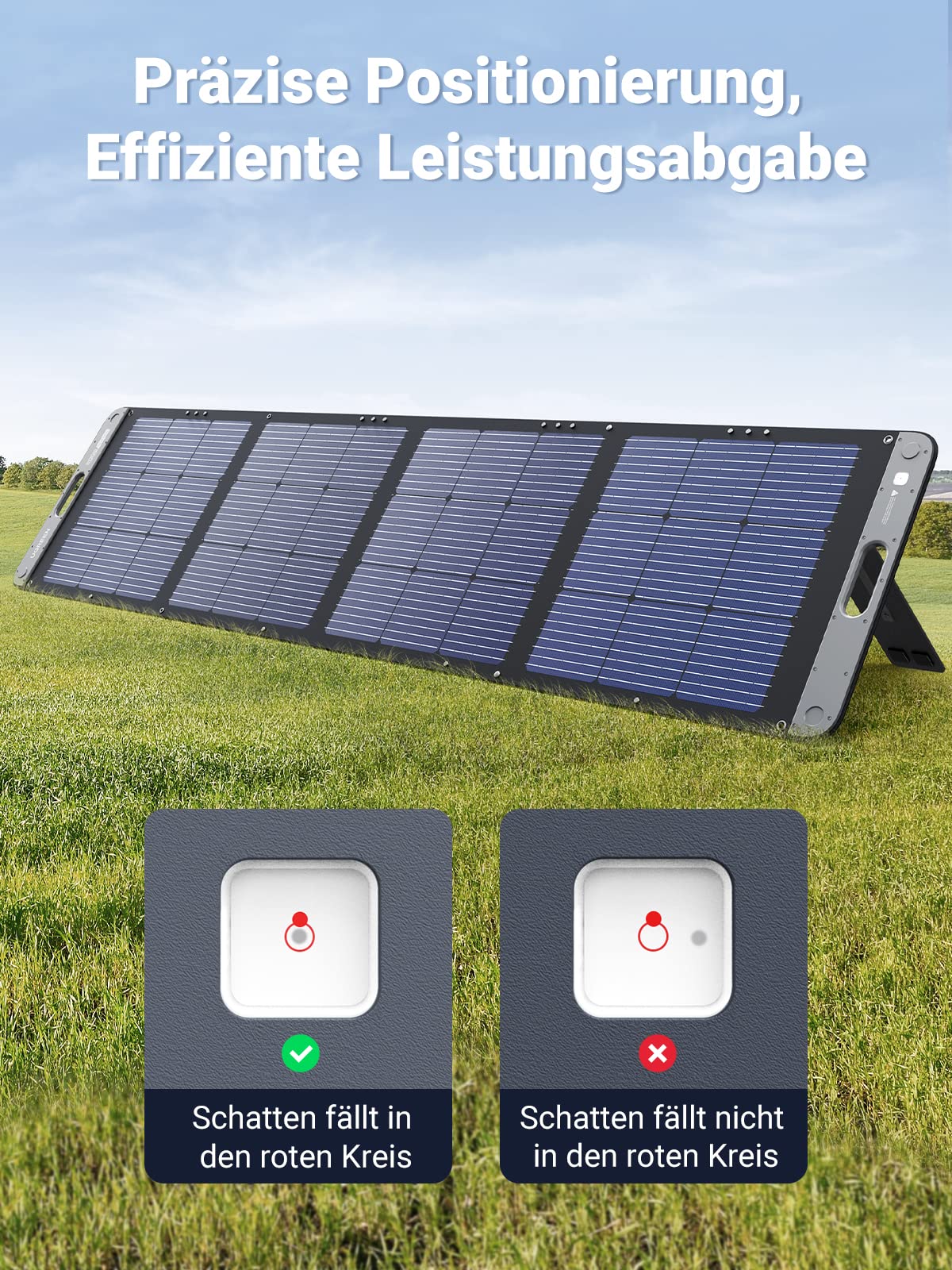 UGREEN Solar Panel Foldable Solar Panel for Portable Power Station (200 W) - UGREEN
