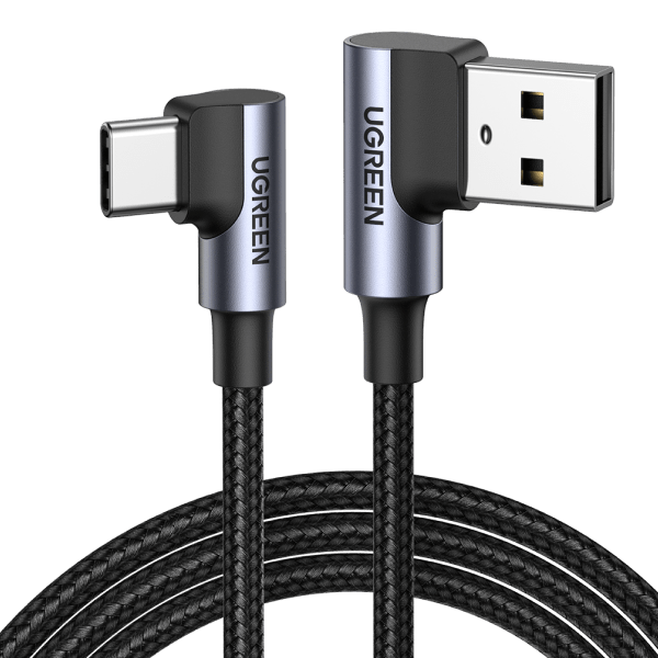 UGREEN USB C 90 Degree Cable 3A Right Angle Type C Charger Cable - UGREEN