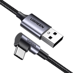 UGREEN USB C Cable 90 Degree 3A Right Angle Type C Charger Cable Fast Charging - UGREEN