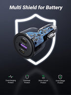 UGREEN USB C Car Charger 69W 3-Ports Cigarette Lighter - UGREEN