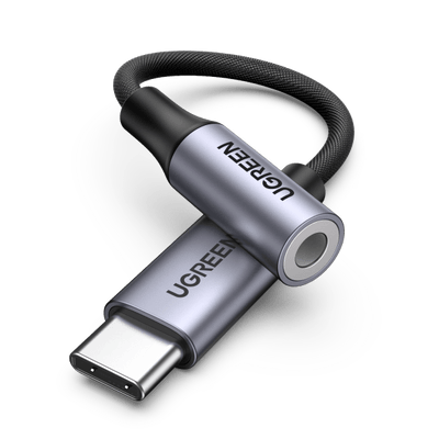 UGREEN USB C naar 3,5 mm jack DAC Type C hoofdtelefoonversterker Aux-adapter Hi-Fi Stereo