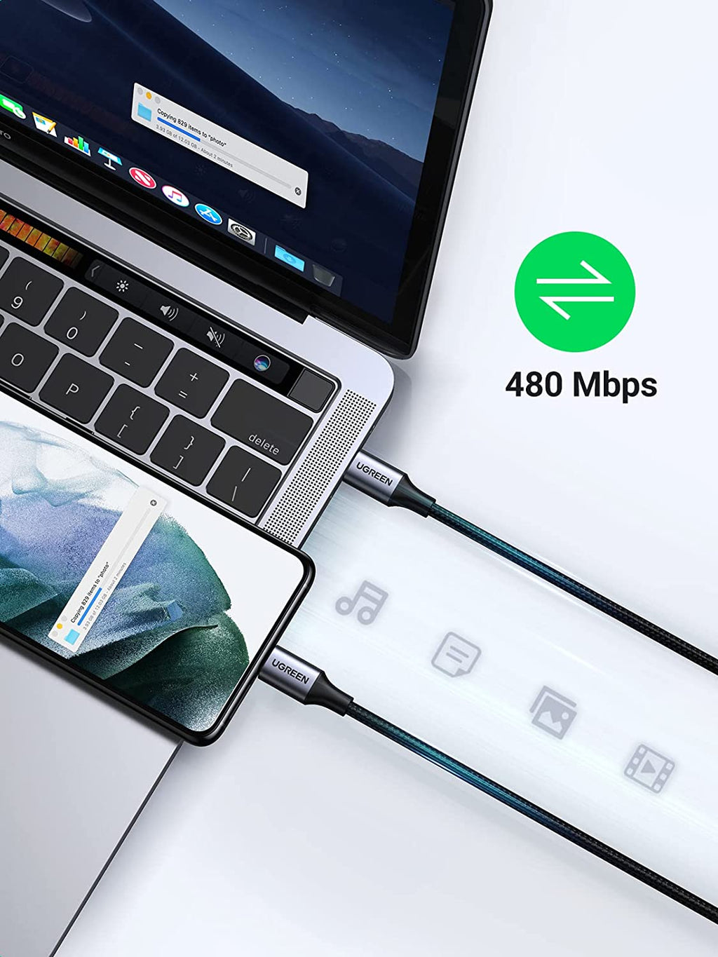 UGREEN USB C to USB C Cable 60W - UGREEN