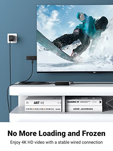 Adaptador Micro USB a Ethernet RJ45 Ugreen, 1M, compatiblecon Fire TV Stick/Google  Chromecast por 18,69€.