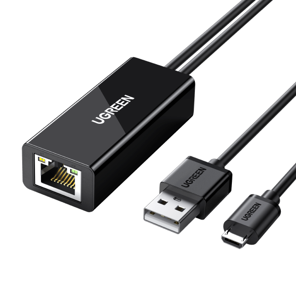 UGREEN Adattatore USB a Ethernet RJ45, Adattatore di Red Lan Ethernet  100Mbps a USB 2.0 per