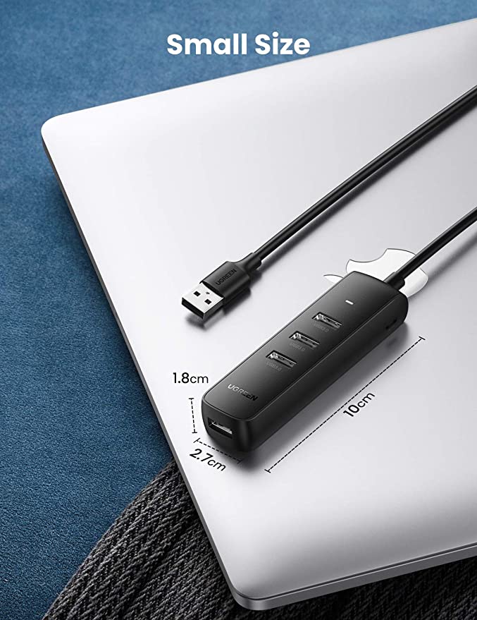 UGREEN USB Hub 3.0, 4 Port USB Extender with 1M Long Cable - UGREEN