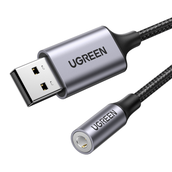 Ugreen USB to 3.5mm Audio Jack USB A Sound Card Adapter - UGREEN