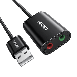 Ugreen USB naar 3,5 mm hoofdtelefoon-audioadapter