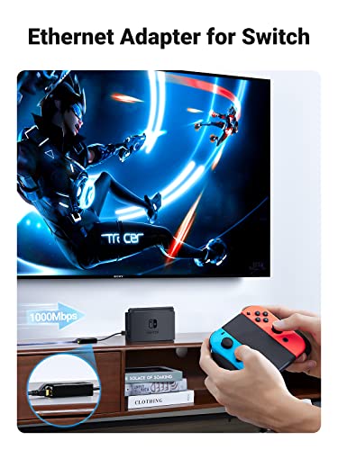 USB 3.0 LAN Adapter, CableCreation USB Auf RJ45 10/100/1000 Mbit/s Gigabit Ethernet Adapter, USB 3.0 Netzwerkkabel Kompatibel Mit MacBook, Xiao Mi Box, Switch, PC, Schwarz